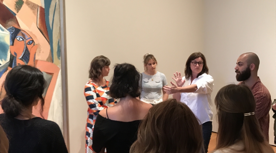 Dodd students touring art museum in NYC